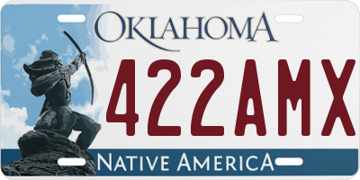 OK license plate 422AMX