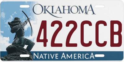 OK license plate 422CCB
