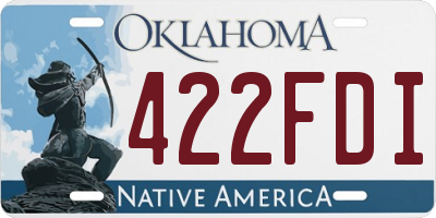 OK license plate 422FDI