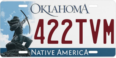 OK license plate 422TVM