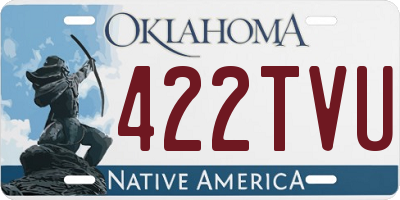 OK license plate 422TVU