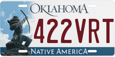 OK license plate 422VRT