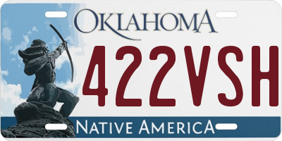 OK license plate 422VSH