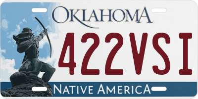 OK license plate 422VSI