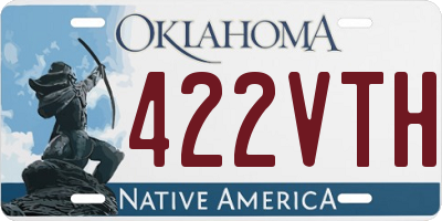OK license plate 422VTH