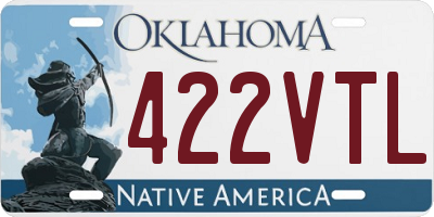 OK license plate 422VTL