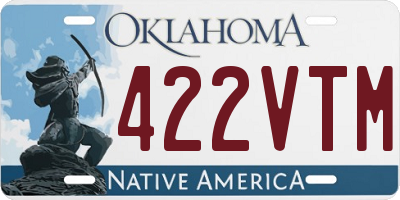 OK license plate 422VTM