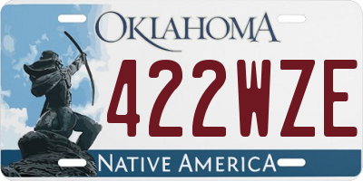 OK license plate 422WZE