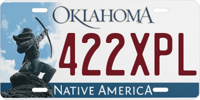 OK license plate 422XPL