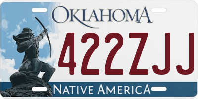 OK license plate 422ZJJ
