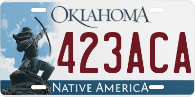 OK license plate 423ACA