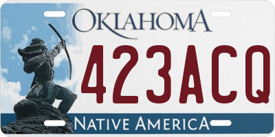 OK license plate 423ACQ