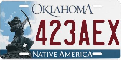 OK license plate 423AEX