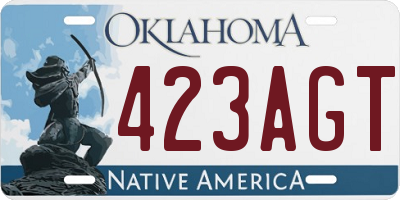 OK license plate 423AGT