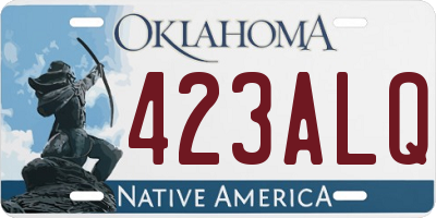OK license plate 423ALQ