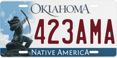 OK license plate 423AMA