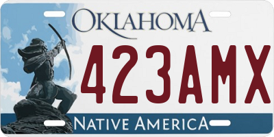 OK license plate 423AMX
