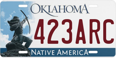 OK license plate 423ARC