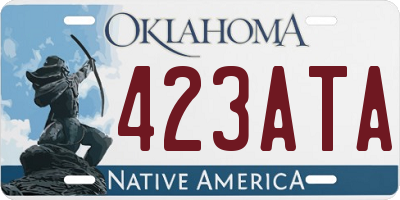 OK license plate 423ATA