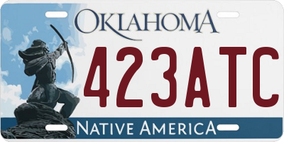OK license plate 423ATC