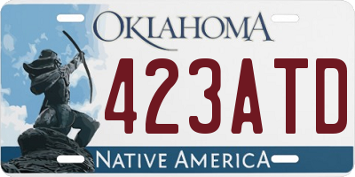 OK license plate 423ATD