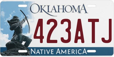 OK license plate 423ATJ