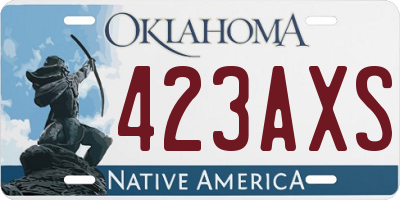 OK license plate 423AXS