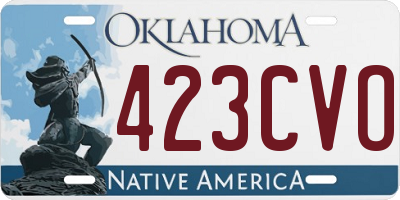 OK license plate 423CVO