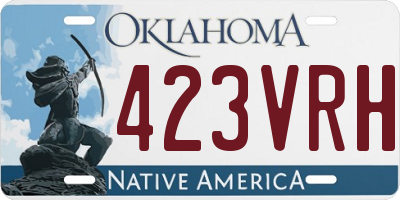 OK license plate 423VRH