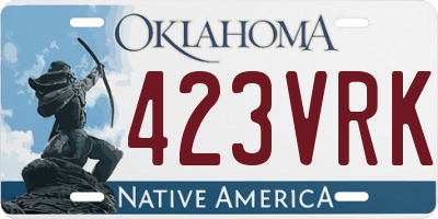 OK license plate 423VRK