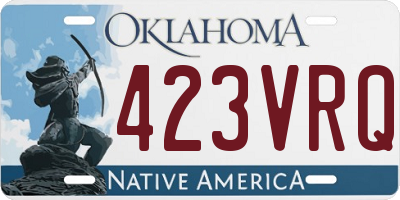 OK license plate 423VRQ