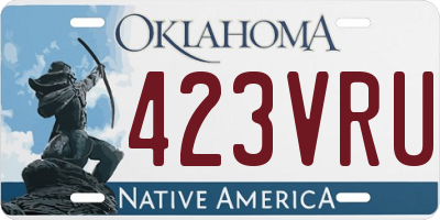 OK license plate 423VRU