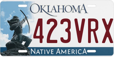 OK license plate 423VRX