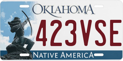 OK license plate 423VSE