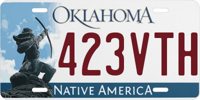 OK license plate 423VTH