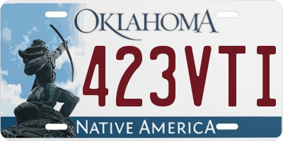 OK license plate 423VTI