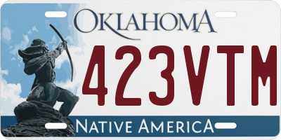 OK license plate 423VTM