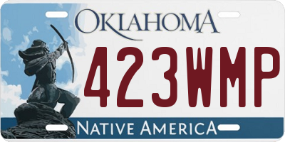 OK license plate 423WMP