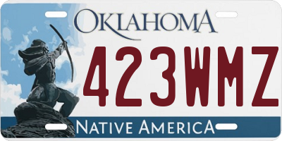 OK license plate 423WMZ