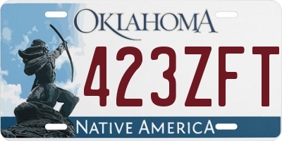 OK license plate 423ZFT