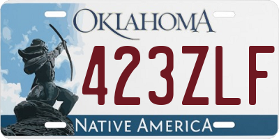 OK license plate 423ZLF