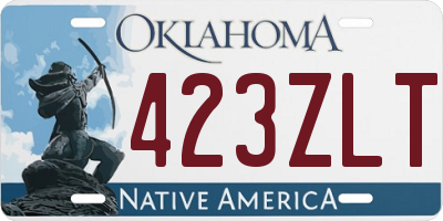 OK license plate 423ZLT