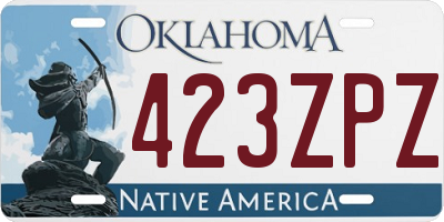 OK license plate 423ZPZ