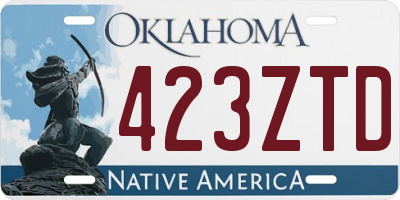 OK license plate 423ZTD