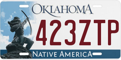 OK license plate 423ZTP