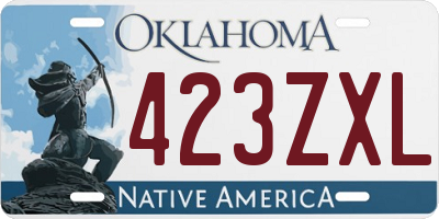 OK license plate 423ZXL