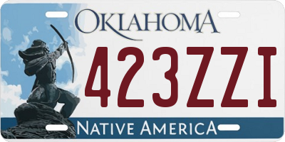 OK license plate 423ZZI