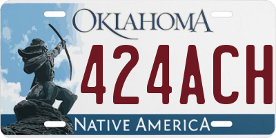 OK license plate 424ACH