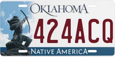 OK license plate 424ACQ