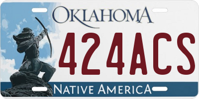 OK license plate 424ACS